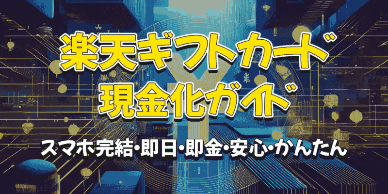 楽天ギフトカードを現金化する方法まとめ【メリット・デメリットや注意点を徹底解説】